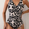 Women's Fashion Europe And The United States Cross Bag Draw Pleated Draw Rope One-piece Swimsuit Holiday Style