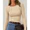 Women Long Sleeve T Shirts Crewneck Slim Fit Tops Going Out Fall Fashion Basic Tee