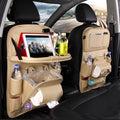 Car Seat Back Storage Organizer - Waterproof PU Leather