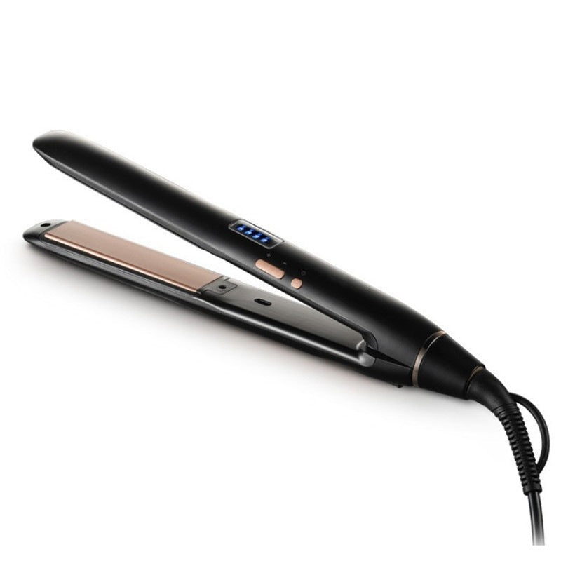 2-in-1 Hair Curler and Straightener with Air Bangs Styling