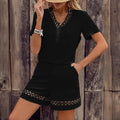 Boho Lace V-Neck Summer Set