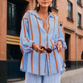 Striped Button-Down Shirt - Long Sleeve