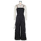 Women's Solid Color Sleeveless Jumpsuit - Wide Leg Romper With Adjustable Hem & 4 Pockets Summer Casual Outfit