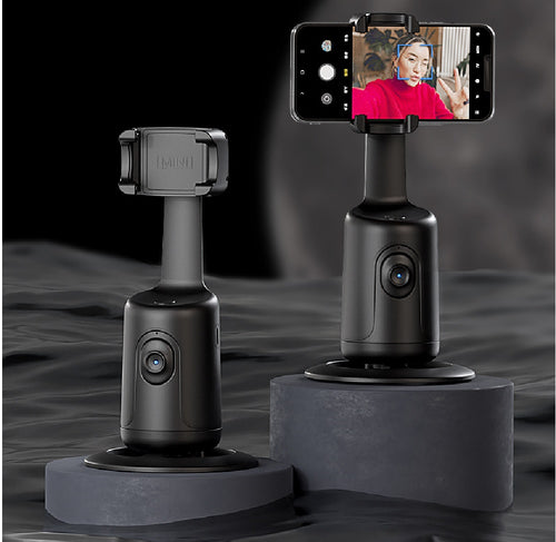 360° Auto Face Tracking Gimbal - AI Smart Phone Holder & Stabilizer