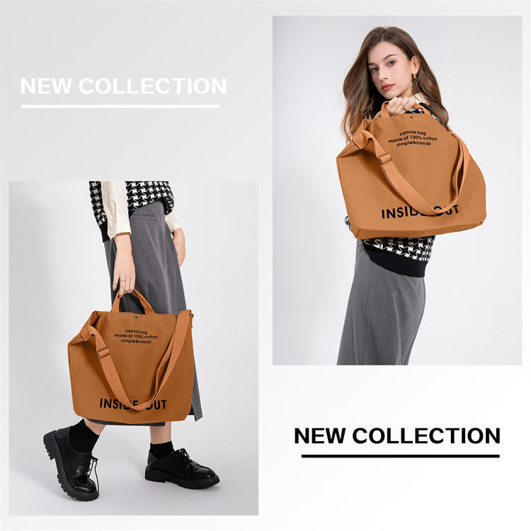 Canvas Tote Bag - Large Capacity Shoulder Bag