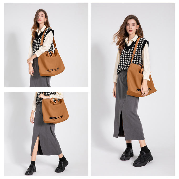 Canvas Tote Bag - Large Capacity Shoulder Bag